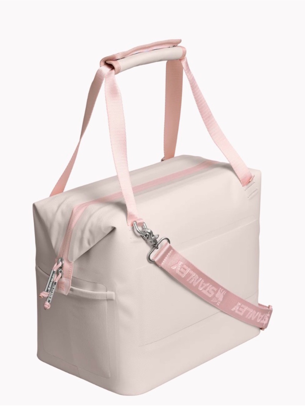 Stanley Blush Pink Travel Tote with Adjustable Strap cooler